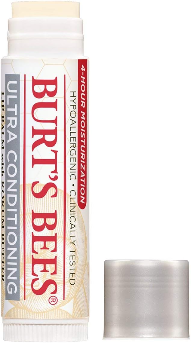 Burt's Bees Lip Balm Ultra Conditioning, Intense Moisturising Lip Balm With Kokum & Shea Butters, 4.25g : Amazon.co.uk: Beauty