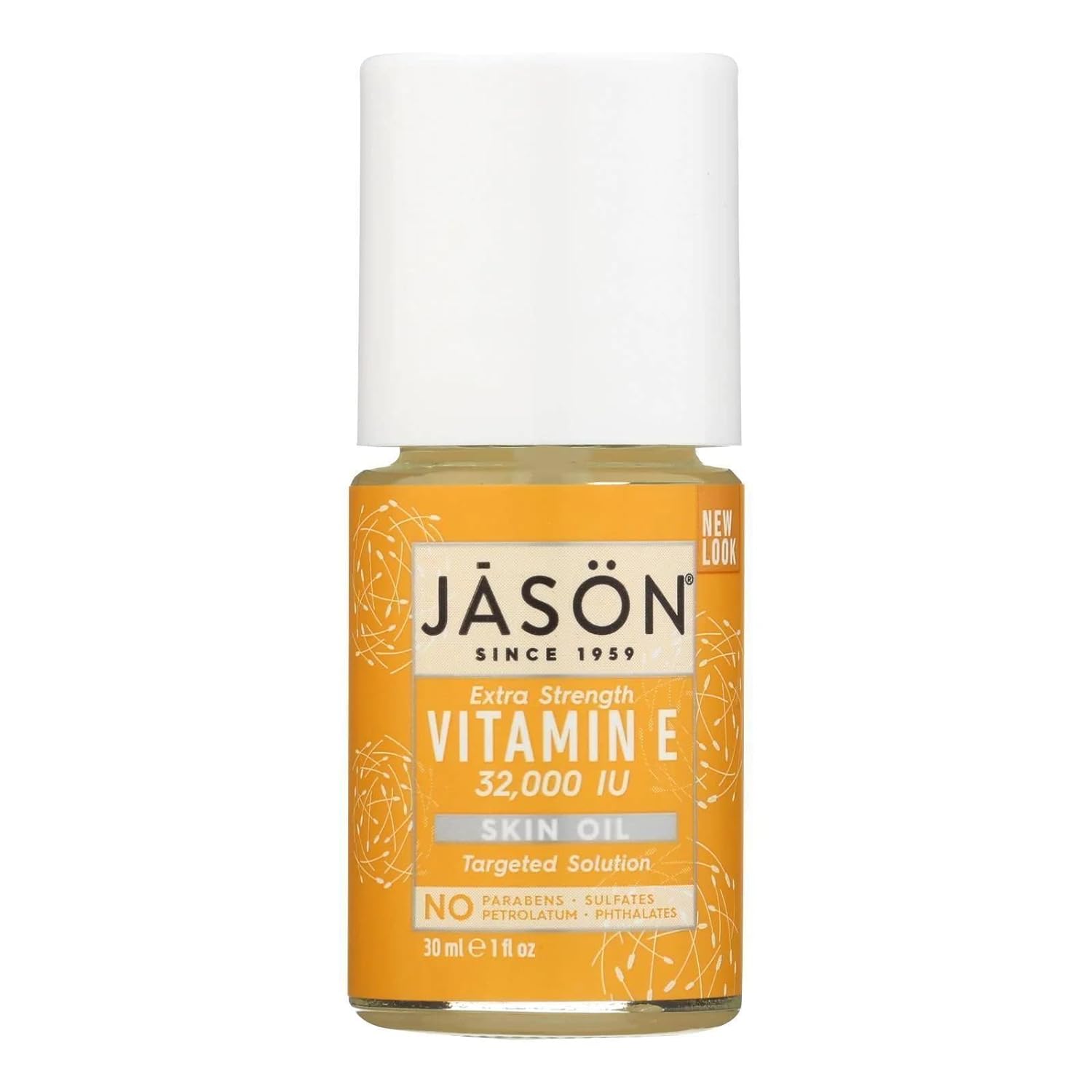 Jason Skin Oil, Extra Strength Vitamin E 32,000 IU, Targeted Solution, 1 Oz (Packaging May Vary)