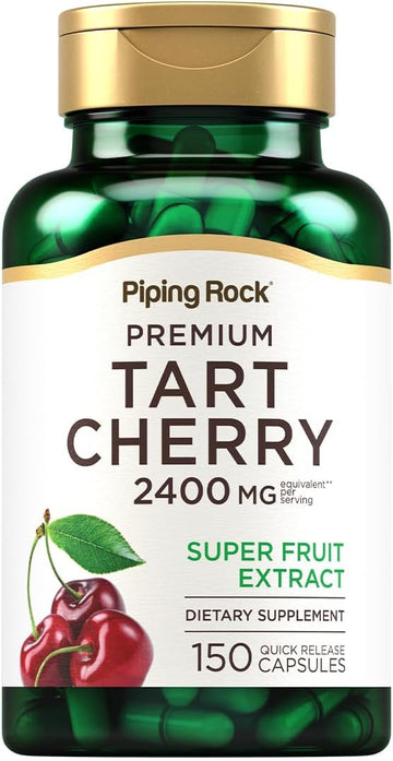 Piping Rock Tart Cherry Extract Capsules 2400Mg | 150 Pills | Premium Super Fruit | Non-Gmo, Gluten Free Supplement