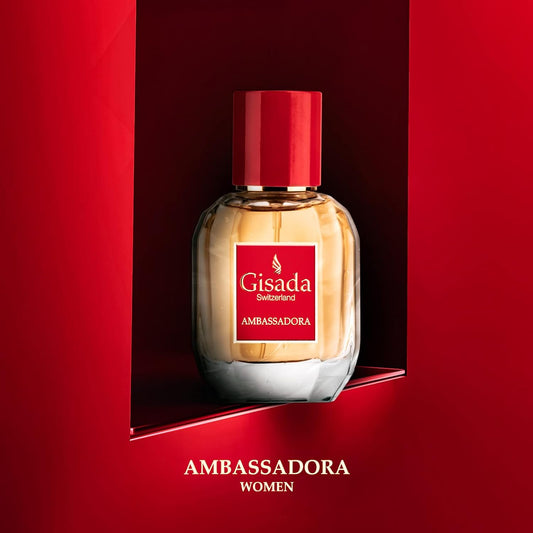 Gisada Ambassadora Women'S Perfume - Perfumes For Women With Oriental, Sweet, Floral, Warm Fragrance - Daily Wear Women'S Cologne With Juicy, Fruity, Spicy Scent - Made In Switzerland - 1.7 Fl. Oz