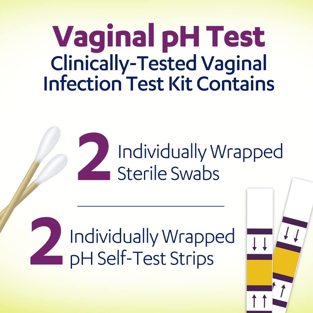 AZO Vaginal pH Test Kit, Clinically-Tested Vaginal Infection Test Kit, Fast & Accurate Results, from The #1 Most Trusted Brand, 2 Self-Tests : Health & Household