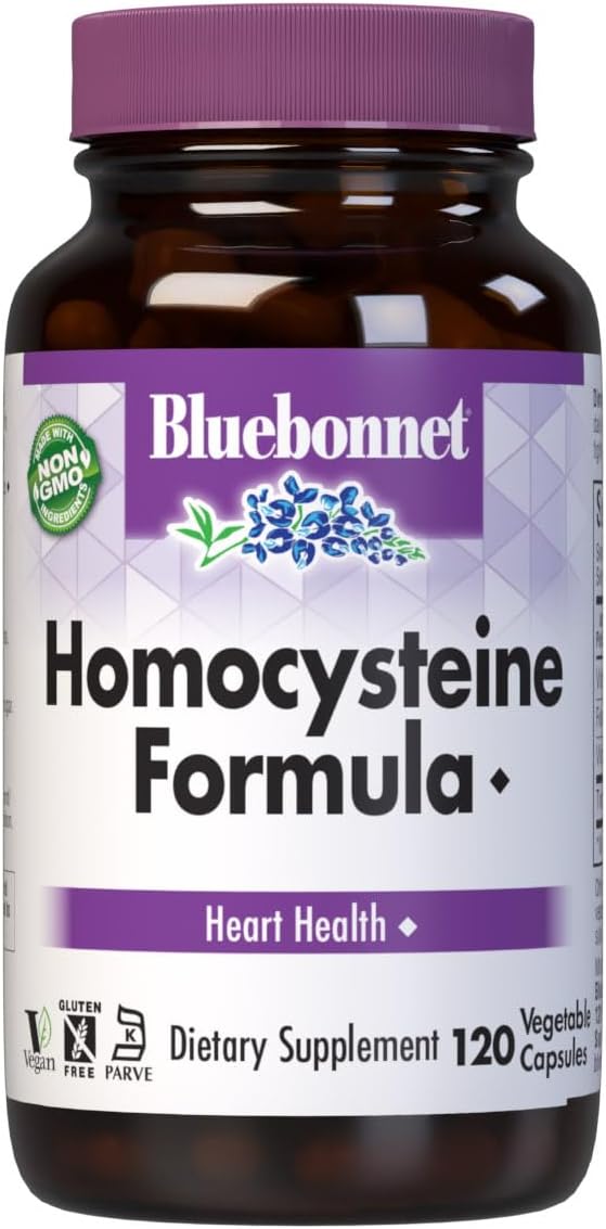 Bluebonnet Homocysteine Formula Supplement, 120 Count