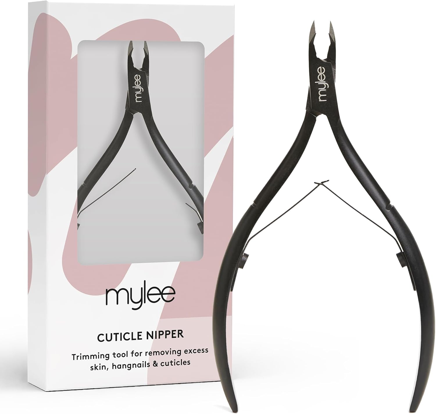 Mylee Cuticle Nippers – Professional, Sleek, Matte Black, Stainless Steel, Salon-Quality For Precision Trimming And Effective Removal Of Unruly Cuticles, Hangnails And Excess Skin