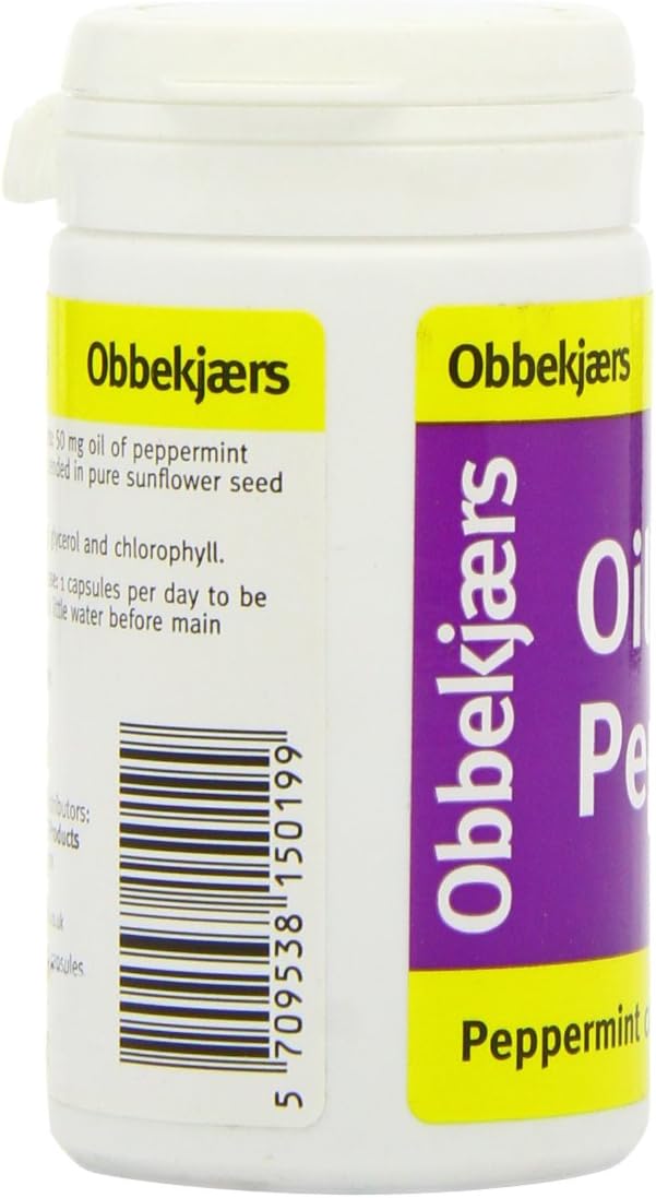 Obbekjaers 50Mg Peppermint - Pack Of 90 Capsules