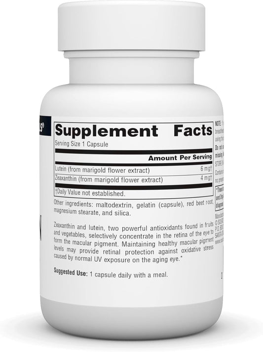 Source Naturals Zeaxanthin With Lutein, Antioxidant Eye Support* 10Mg, 30 Capsules