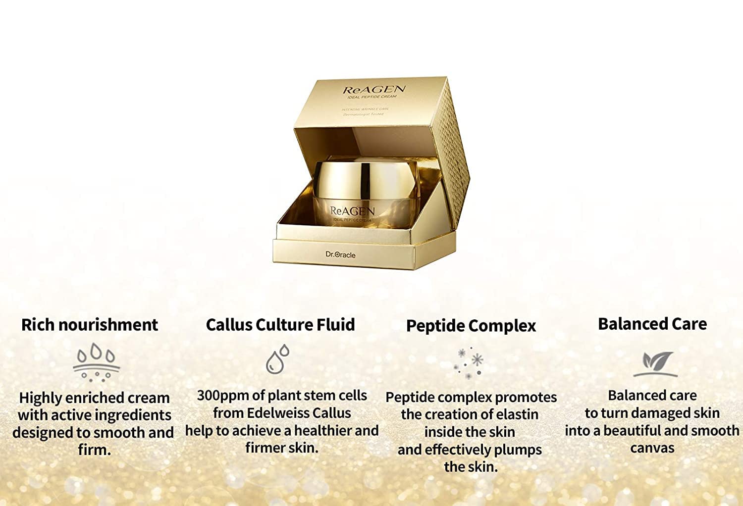 Dr.Oracle Peptide Cream - Wrinkle Repairing Daily Anti-Aging Moisturizer For Fine Lines And Wrinkles, Dark Spots, All Skin Types, Dry, Sensitive, Mature Skin, 1.69 Fl. Oz/50Ml, Dermatologist Tested : Beauty & Personal Care