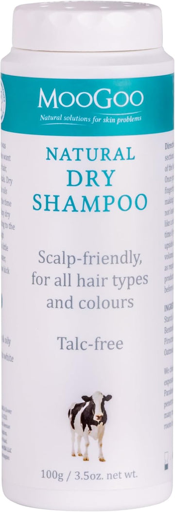 Moogoo Dry Shampoo Powder – Natural, Talc-Free, Non-Aerosol Hair Refresher & Volumiser For All Hair Types & Colours, Scalp-Friendly Formula, 100G / 3.5 Oz