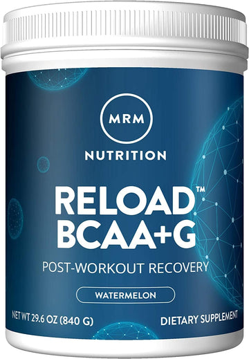 Mrm Nutrition Reload Bcaa+G Post-Workout Recovery | Watermelon Flavored | 9.6G Amino Acids | With Carnosyn® | Muscle Recovery | Keto Friendly | 840G, 67 Servings