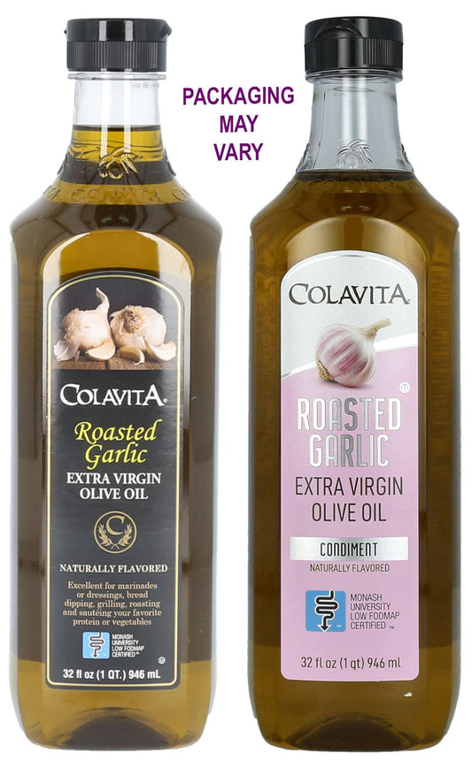 Colavita All Natural Roasted Garlic Extra Virgin Olive Oil 32oz Plastic