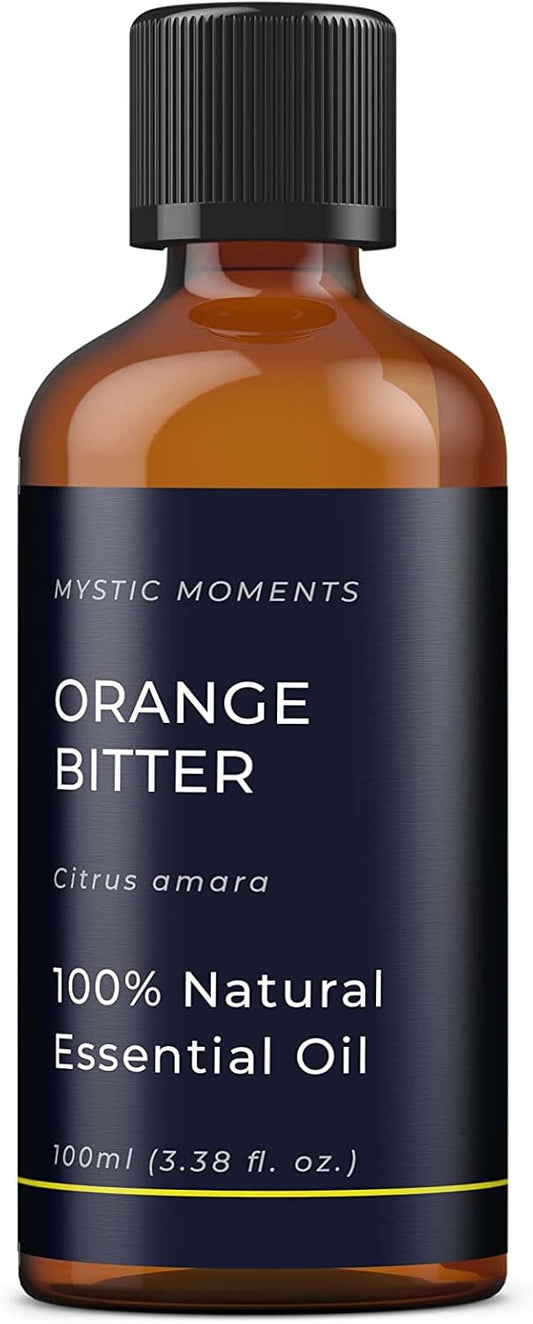 Mystic Moments | Orange Bitter Essential Oil 100Ml - Pure & Natural Oil For Diffusers, Aromatherapy & Massage Blends Vegan Gmo Free