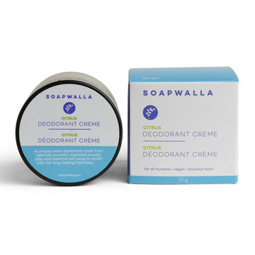 Natural Citrus Aluminum-Free Deodorant Cream | Vegan, Cruelty-Free, Clean Skincare (Full Size, 2 Oz | 57 G)