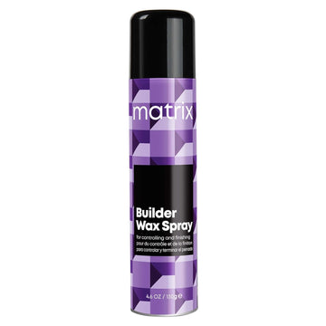 Matrix Styling Builder Wax Spray | Texture Wax Hairspray | Adds Texture & Body | Medium Control | Satin Matte Finish | For All Hair Types | Vegan | 4.6 Oz
