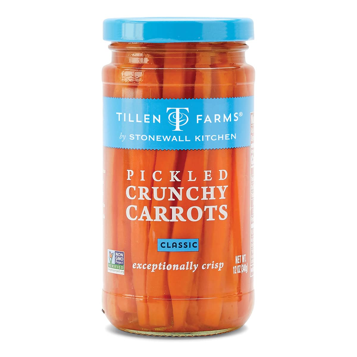 Tillen Farms Pickled Crunchy Carrots, 12 oz (Pack of 6)