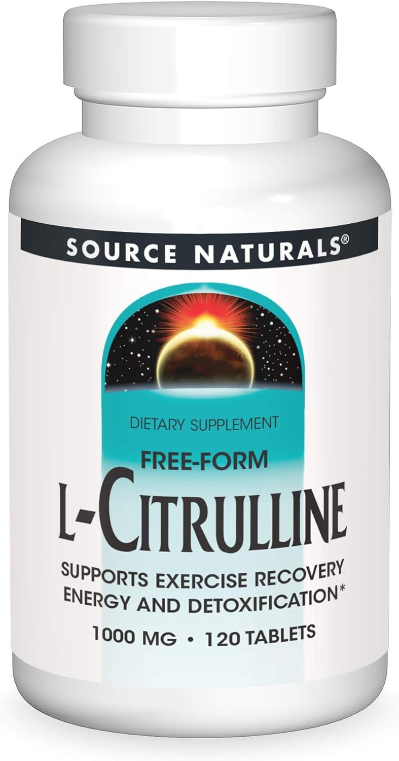 Source Naturals L-Citrulline 1000mg - Nitric Oxcide Booster - 120 Tablets
