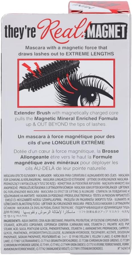 BENEFIT They're Real! Magnet Extreme Lengthening Mascara 4.5 g Travel-Size Powerful Lifting & lengthening Mascara, Black