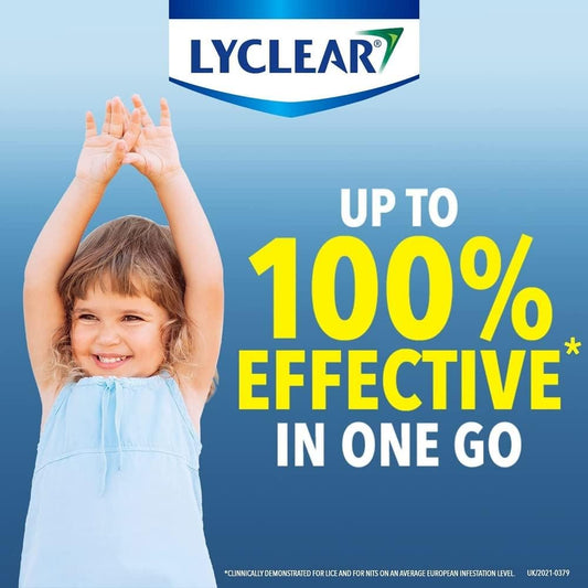 Lyclear Express Treat & Protect Shampoo - Kills Head Lice & Eggs – Effective In Just 5 Minutes On Head Lice - Helps Protect For Up-To 72 Hours* & Washes Hair – 200Ml Shampoo Format