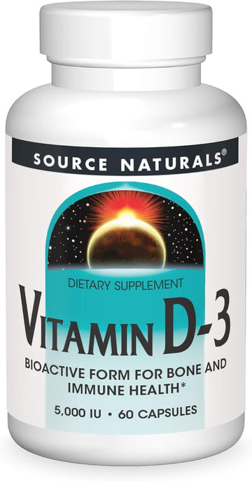 Source Naturals Vitamin D-3, Bioactive Form For Bone & Immune Health* 2000 Iu - 100 Softgels