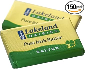 Lakeland Irish Butter 6.2G X 150 Individual Foil Wrapped Portions