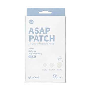 Asap Active Spot Alleviating Patch [Bedtime] 52 Patches 8Mm (16Ea), 10Mm (20Ea) & 12Mm (16Ea) | Premium Hydrocolloid Dressing | Simple & Easy Active Treatment