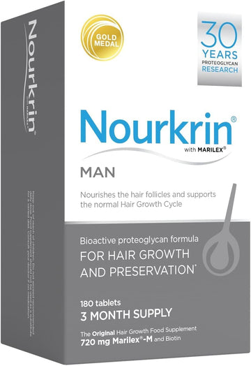 Nourkrin Man 180 Tablets (3 Month Supply) By Nourkrin