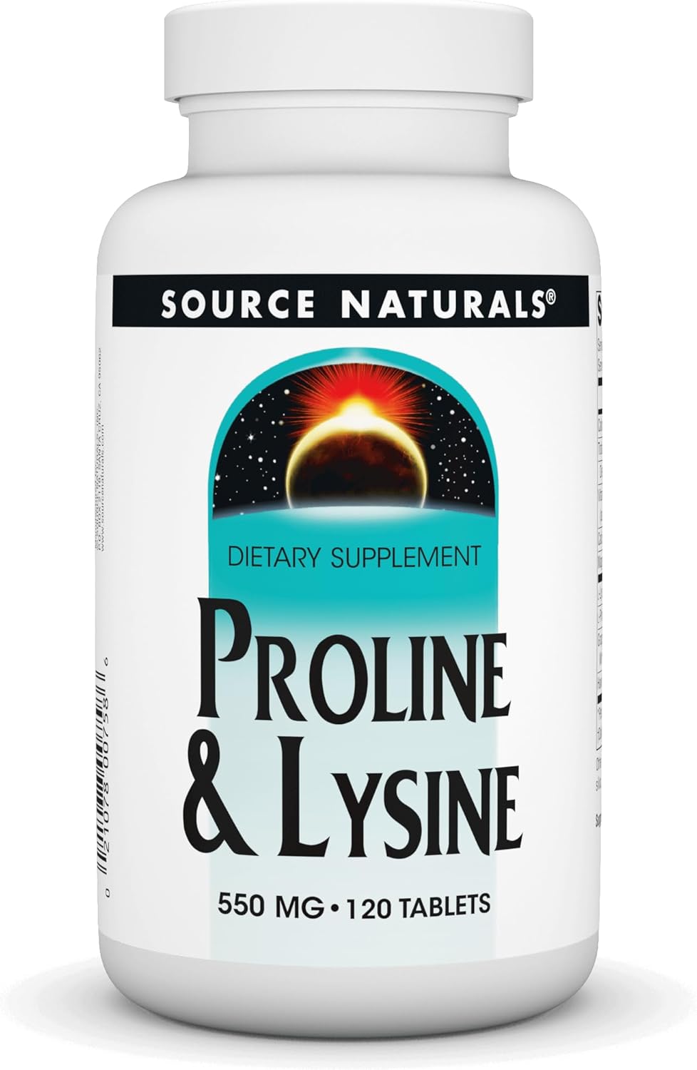 Source Naturals Proline & Lysine, 550 Mg - 120 Tablets