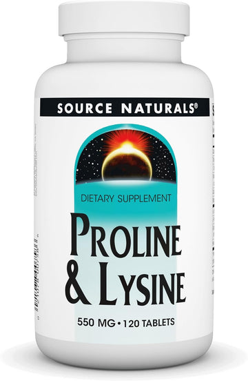 Source Naturals Proline & Lysine, 550 Mg - 120 Tablets