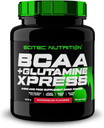Scitec Nutrition Bcaa + Glutamine Xpress – Essential Amino Acid Blend – With 5G 2:1:1 Bcaas – 5G Glutamine – Fortified With Taurine, 600 G, Watermelon