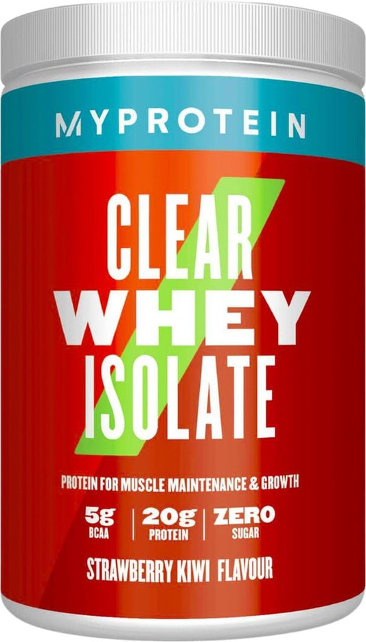 Myprotein Clear Whey Isolate Protein Powder - Strawberry Kiwi - 500g - 20 Servings - Cool and Refreshing Whey Protein Shake Alternative - 20g Protein and 4g BCAA per Serving : Amazon.co.uk: Health & Personal Care