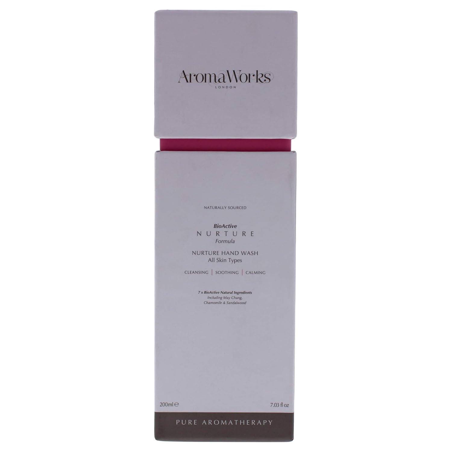 Aromaworks Nurture Hand Wash - May Chang, Roman Chamomile And Sandalwood Aromas - Cleansing, Soothing And Calming - Natural, Vegan - 100% Pure Essential Oil - Cleanses Without Drying - 7.03 Oz : Beauty & Personal Care