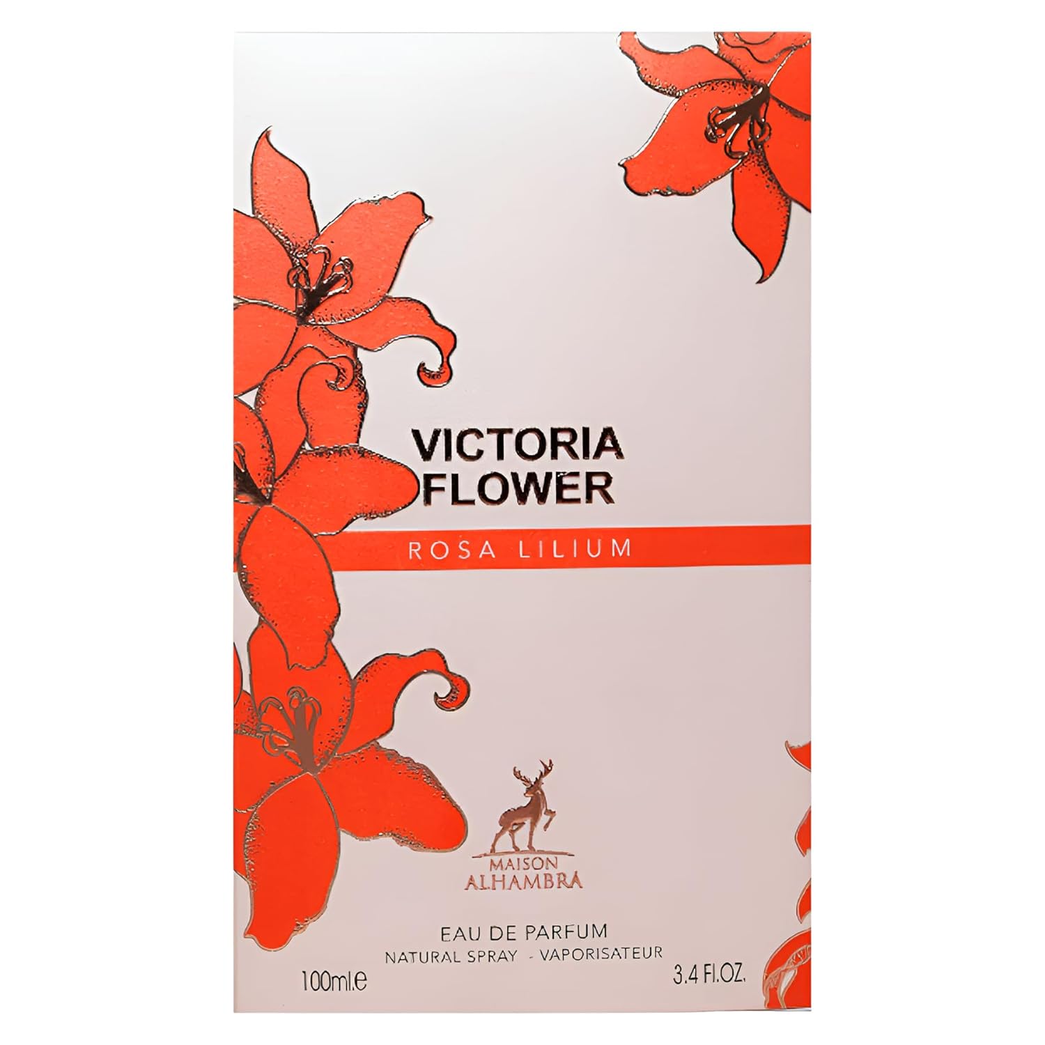 Maison Alhambra Victoria Flower Rosa Lilium – Fresh, Floral, Creamy, Musky – Eau De Parfum Spray Long-Lasting Fragrance For Women, 3.4 Ounce / 100 Ml : Beauty & Personal Care