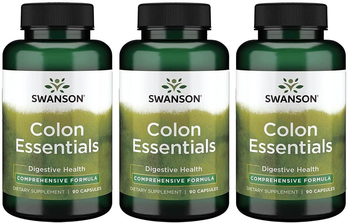 Swanson Colon Essentials 90 Capsules (3 Pack)