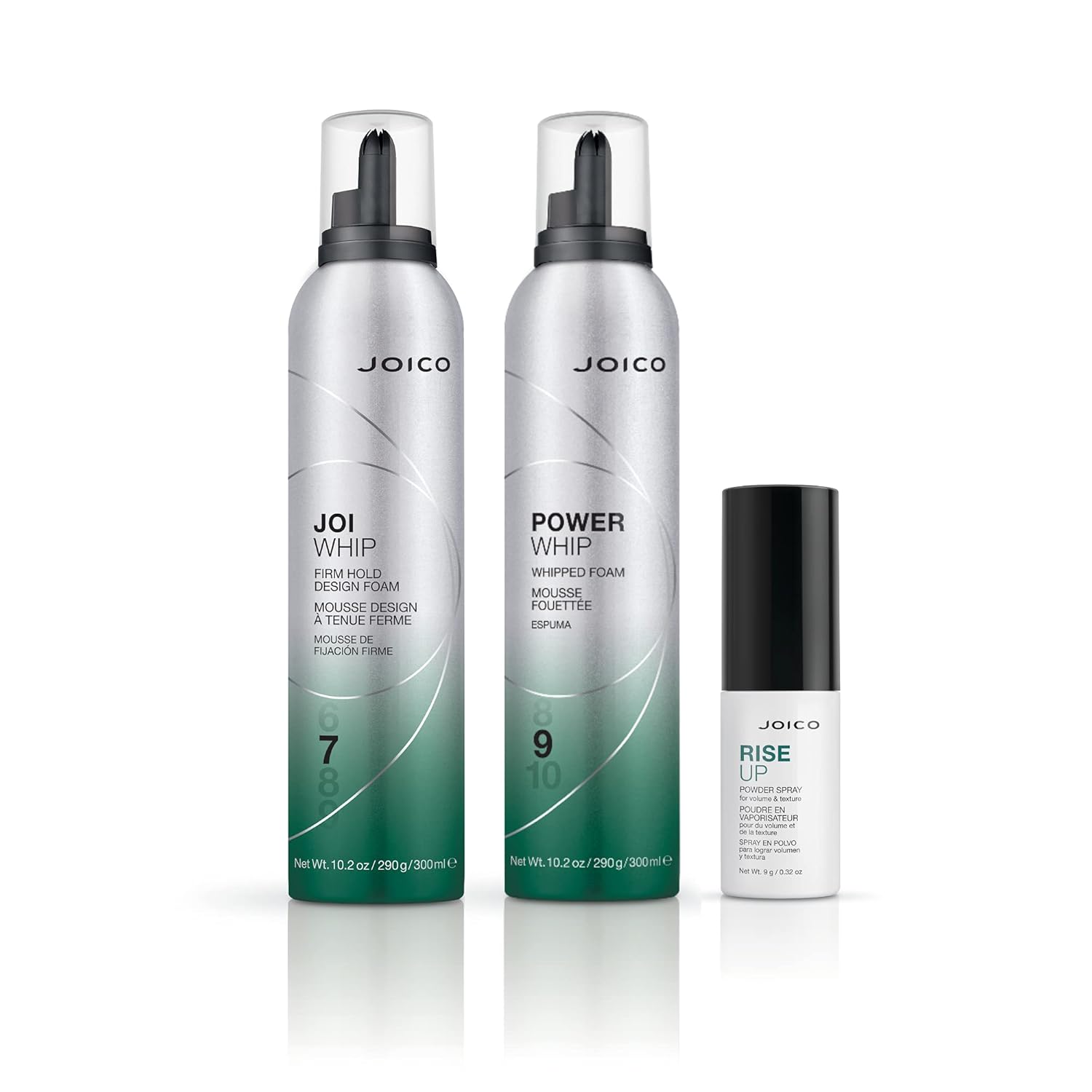 Joico JoiWhip Firm Hold Designing Foam | For Most Hair Types | Add Volume & Body | Boost Shine | Control Frizz & Flyaways | Heat, Humidity, & Pollution Protection | Silicone & Paraben Free | 300mL : Beauty & Personal Care