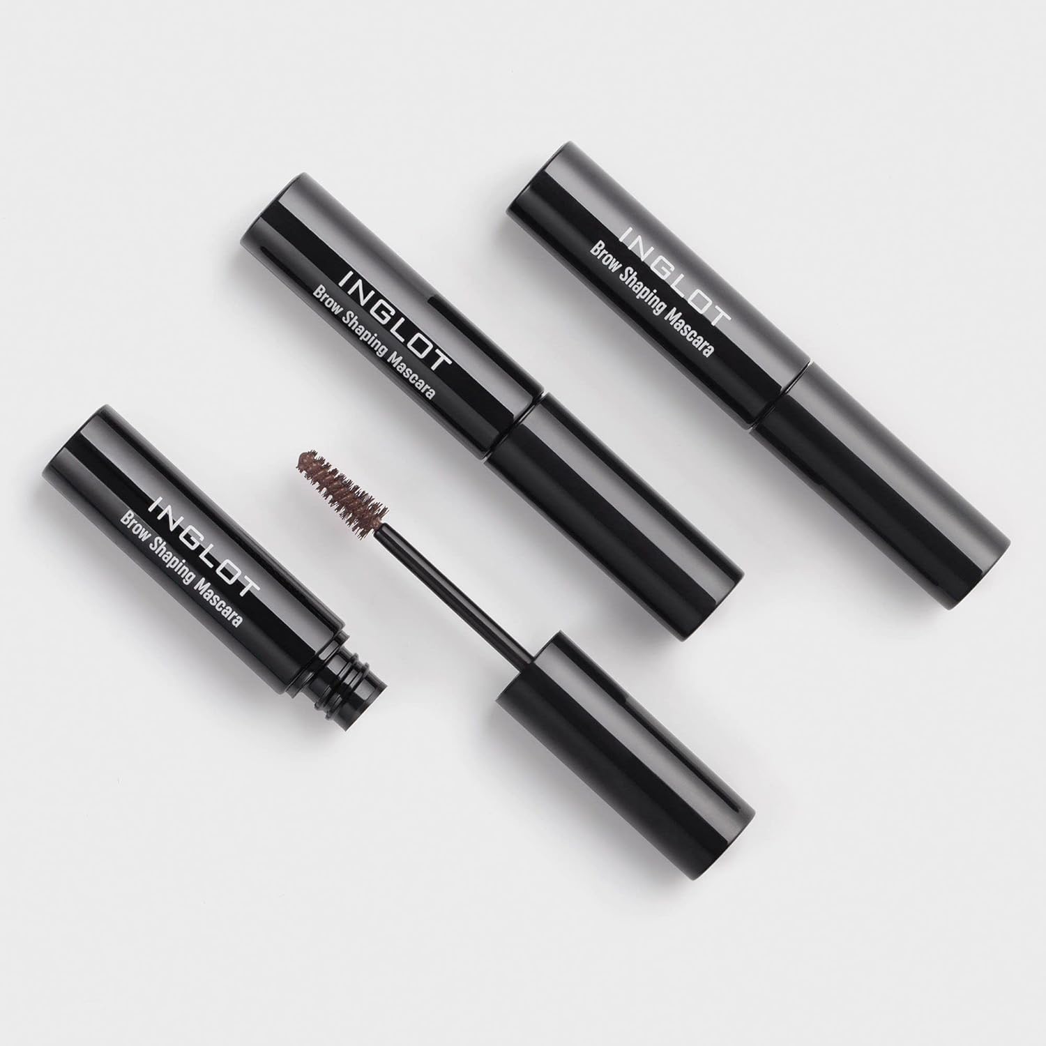 Inglot Brow Shaping Mascara - Lightweight And Waterproof Eyebrow Mascara For A Long-Lasting Effect And A Perfect Finish | Easy Application Thanks To The Mini Brush | 4 Ml | 02