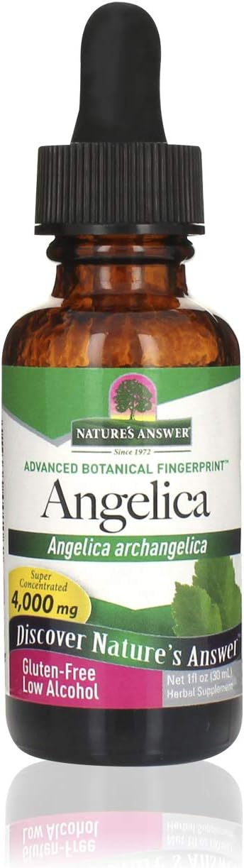 Nature'S Answer Angelica Root With Organic Alcohol 4000Mg 1 | Mesopause Support | Female Hormonal Balance | Fertility Support | Single Count