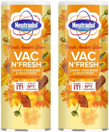 Neutradol Carpet Deodoriser 350G Fresh Amber Glow (2 Pack)