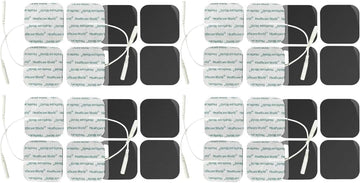 Tens Electrode Pads (16Pcs)4X4 Cm Self-Adhesive Long Lasting Gel Backed Pads Replacements Compatible With Neurotrac, Auvon, Lloyds, Elle Tens Machines