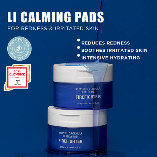 It’S Skin Li Calming Jelly Pad With Licorice Root Extract, Azulene And Chamomile Extract - Moisturizing And Soothing Facial Toner Pads For All Skin Type, 70 Sheet (4.05 Fl.Oz.)