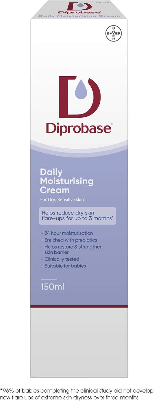 Diprobase Daily Moisturising Cream 150 Ml For Dry Sensitive Skin