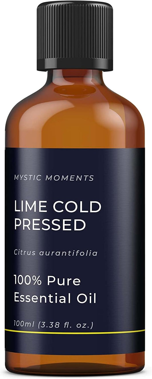 Mystic Moments | Lime Cold Pressed Essential Oil 50Ml - Pure & Natural Oil For Diffusers, Aromatherapy & Massage Blends Vegan Gmo Free
