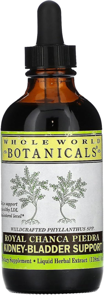Whole World Botanicals Royal Chanca Piedra Kidney-Bladder Support, Liquid Extract 4 Oz, For Kidney And Bladder Support