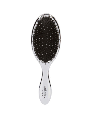 Cala Wet-N-Dry Metallic Silver Hair Brush : Beauty & Personal Care