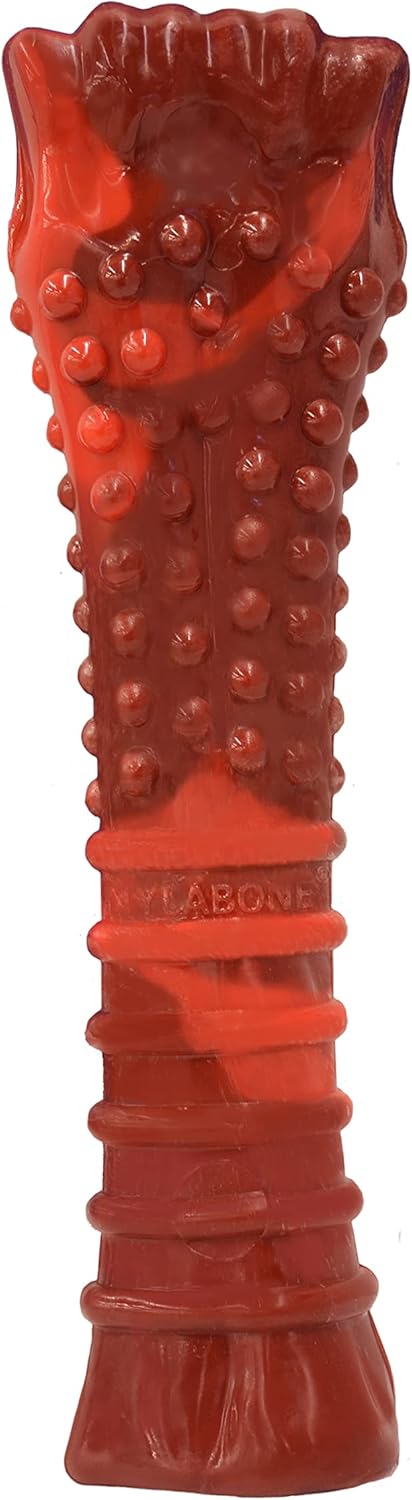 Nylabone Power Chew Flavor Frenzy Knuckle Bone Chew Toy For Dogs, Indestructible Chew Toys For Aggressive Chewers, Beef Jerky Flavor, X-Large/Souper - 50+ Lbs. (1 Count)