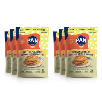 P.A.N Sweet Corn Pancakes Mix – Gluten Free Easy to Prepare 1 lb (Pack of 6)