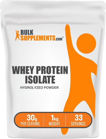BulkSupplements.com Hydrolyzed Whey Protein Isolate - Whey Isolate Pro