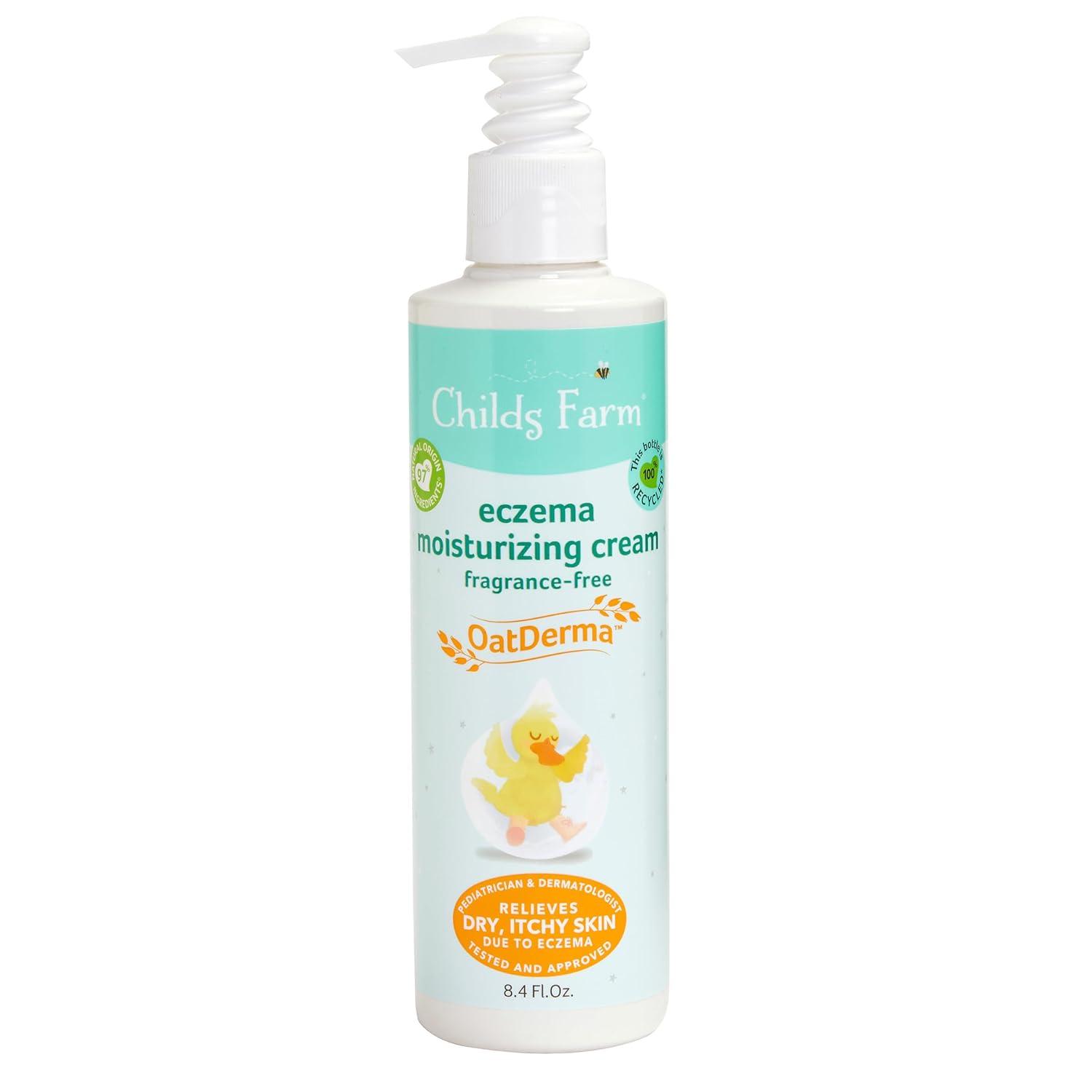 Childs Farm, Baby Lotion For Sensitive Skin And Eczema, Moisturizer For Dry Skin, 8.4 Oz, Lightly Fragranced, Vegan, Cruelty-Free