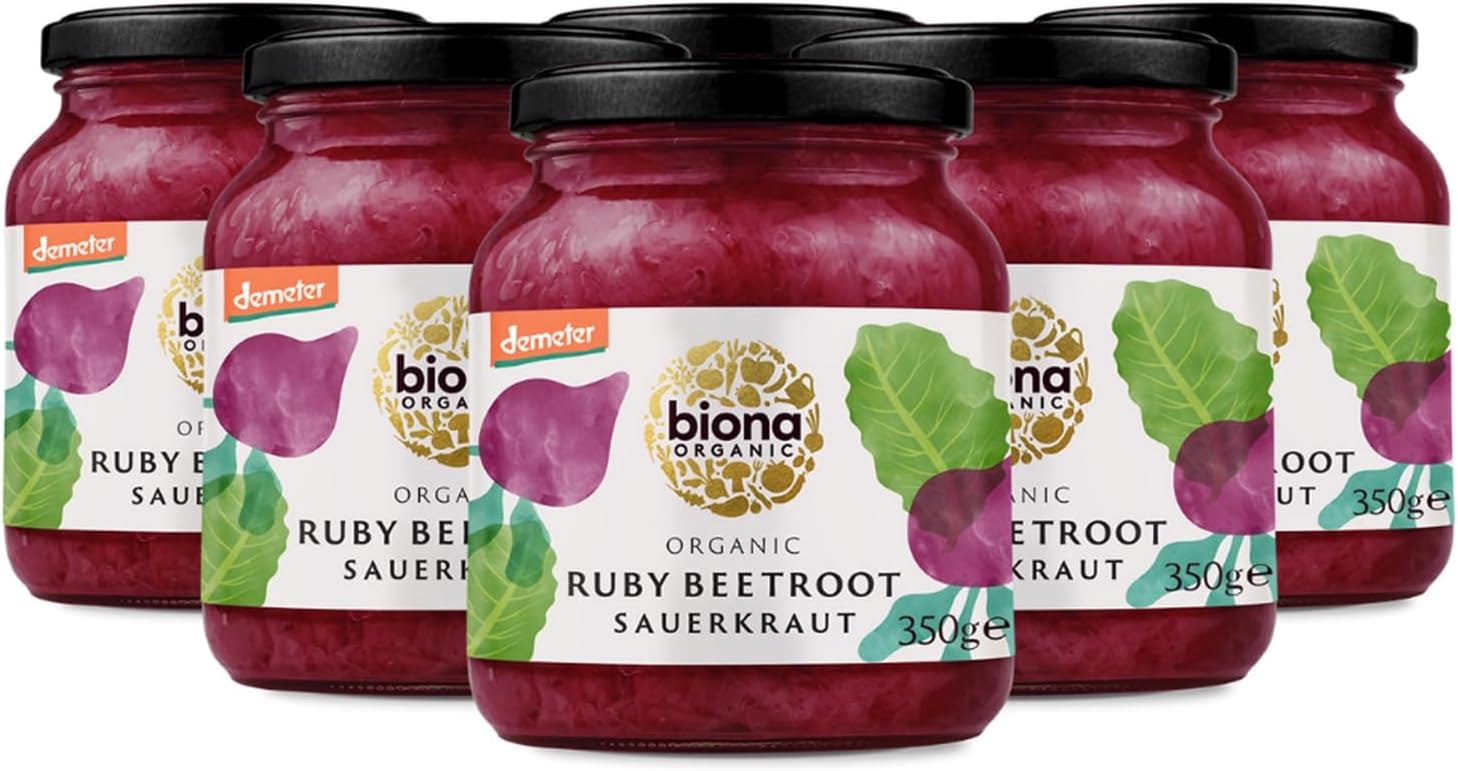 Biona Demeter Organic Sauerkraut Ruby Red 350G - Pack Of 6
