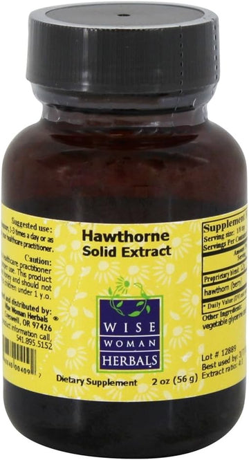 Wise Woman Herbals ? Hawthorn Berry Extract Liquid - Extra Strength 4:1 Extract - Alcohol-Free - for Cardiovascular Health and Heart Function - 2oz