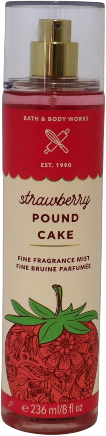 In Fashion Design Bath And Body Lotion, Perfume Mist, Shower Gel Holiday And Tropical Fragrance Collection (Strawberry Pound Cake Mist, 8 Ounce)