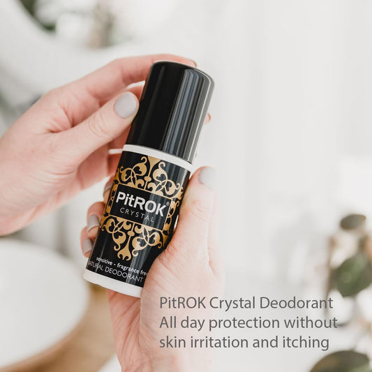 Pitrok Crystal Natural Deodorant Spray 100Ml (Fragranced For Women) Pump Spray, Vegan, Cruelty Free, Sensitive Skin Deodorant, With Aloe Vera And Grapefruit Seed Extract