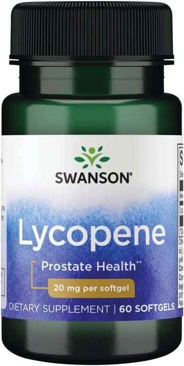 Swanson Lycopene-Natural Men'S Health Supplement Promoting Prostate & Heart Health, Supports Blood Pressure Within A Normal Range (60 Softgels)